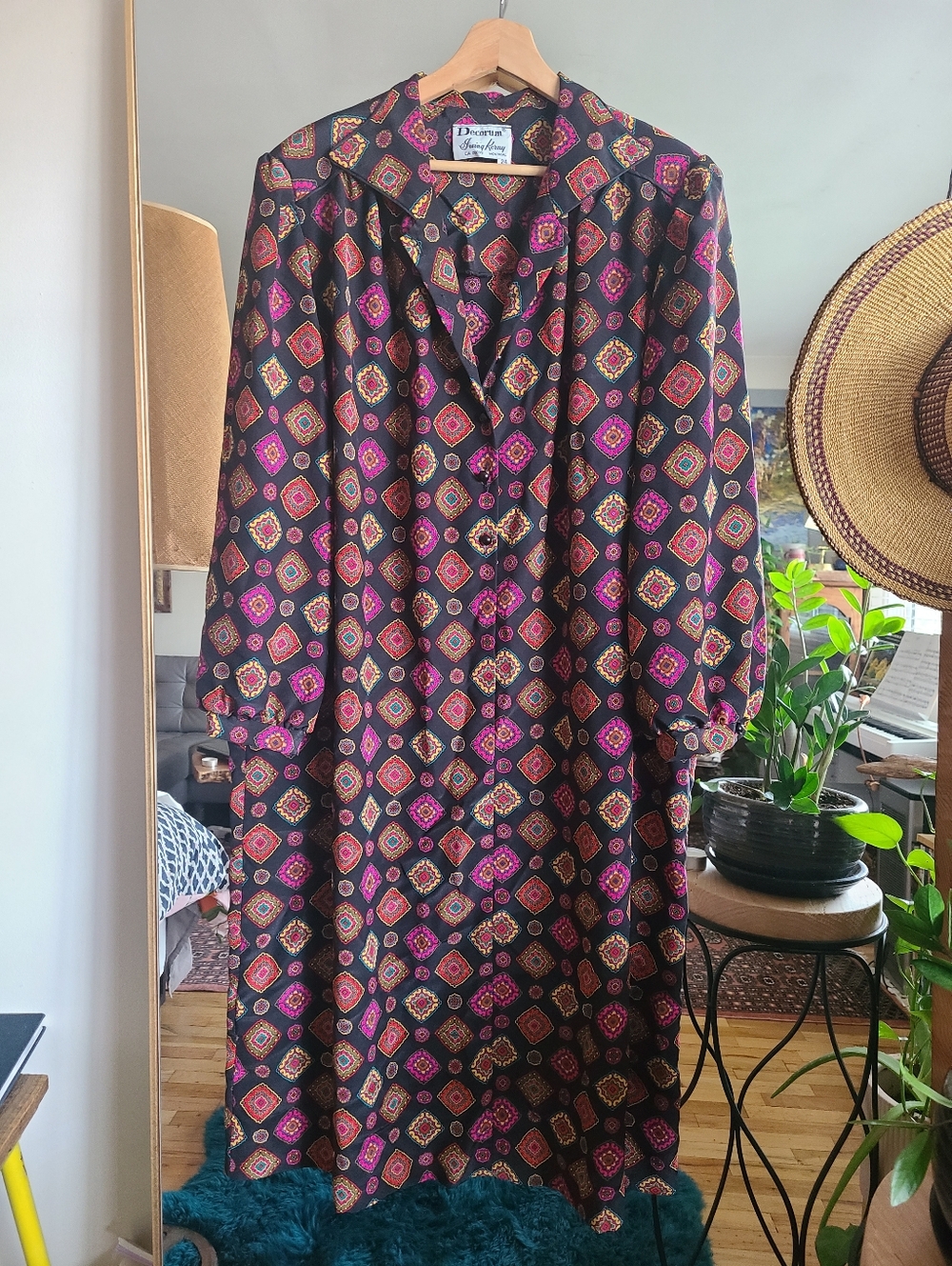 The Marvelous Maria Vintage 1970s Dress 2XL - Picture 7 of 9
